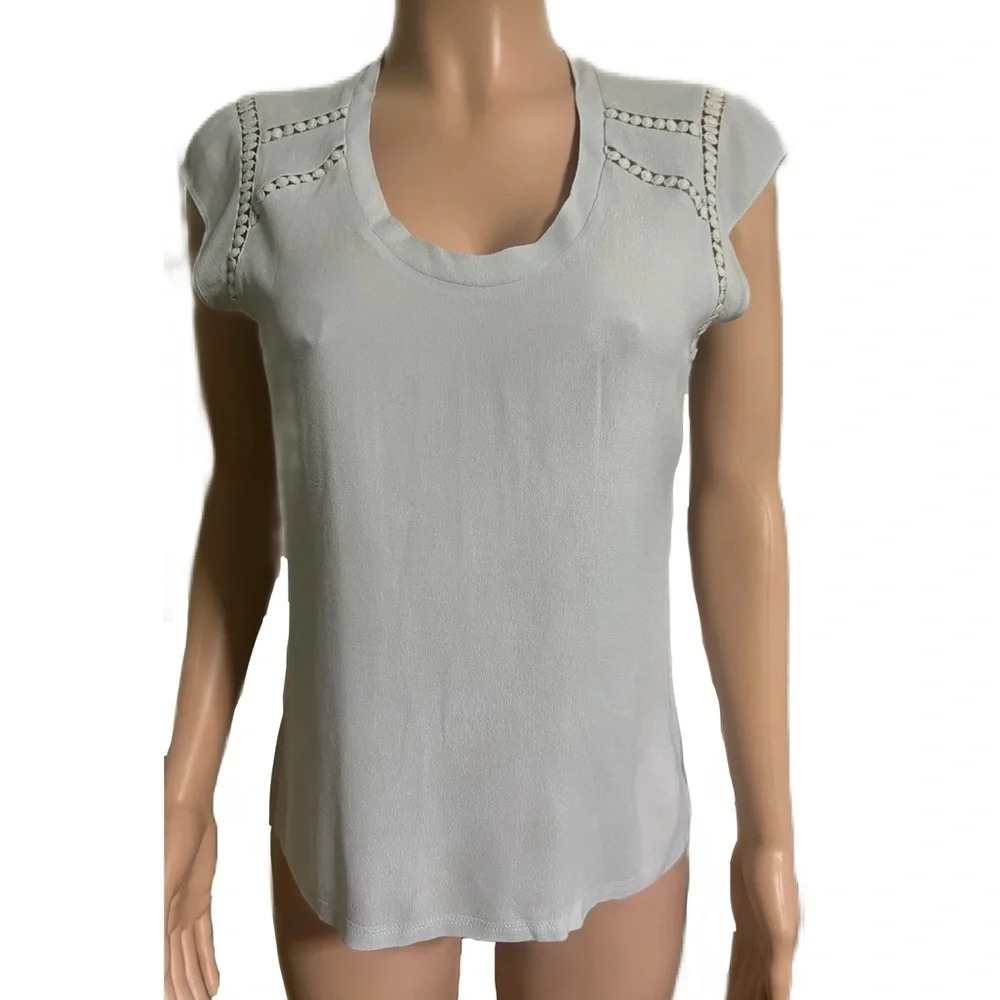 REBECCA TAYLOR Women’s Baby Blue Blouse